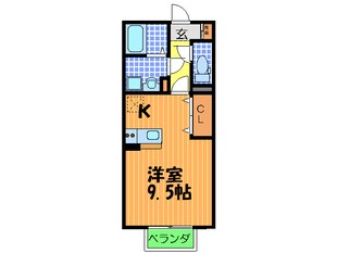 ハ－フタイムＩＭＡＺＵの物件間取画像